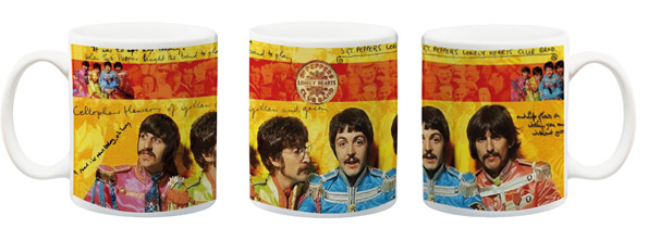 taza sublimada the beatles sgt pepper's lonely hearts club band