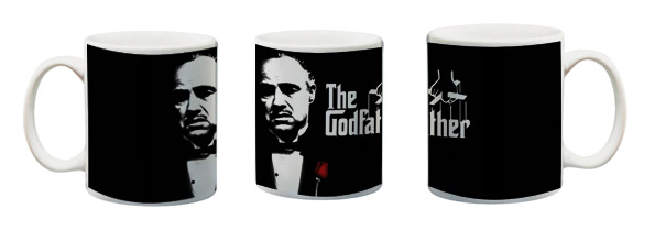 taza sublimada de el padrino the god father