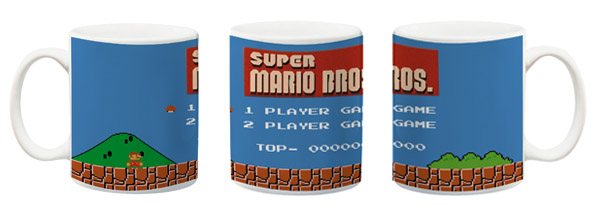 taza sublimada con imagen de video juego super mario bros
